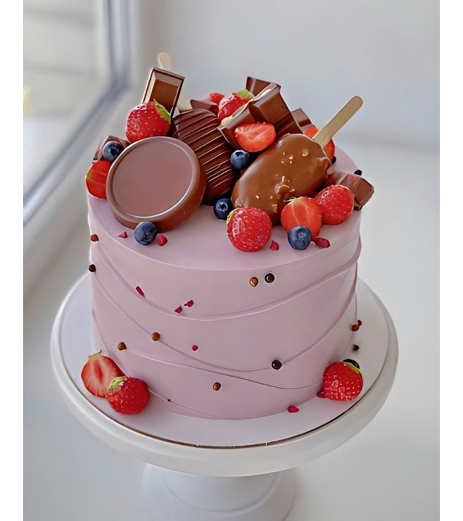 Topped with Chocolates Cake