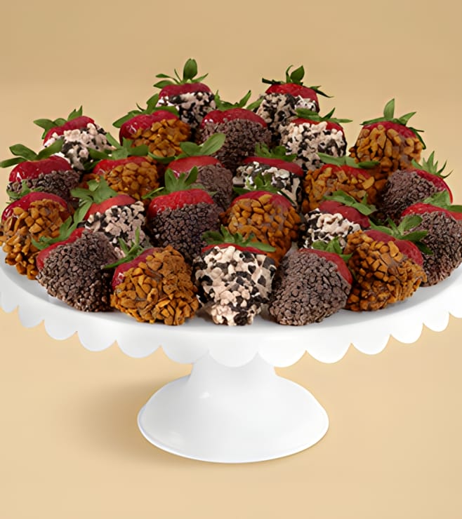 Sprinkles Overload - Two Dozen Dipped Strawberries, Chocolate Covered Strawberries