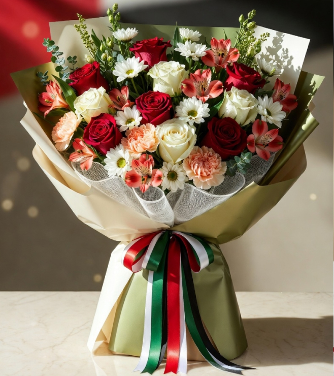UAE Eternal Glow Bouquet, Flowers