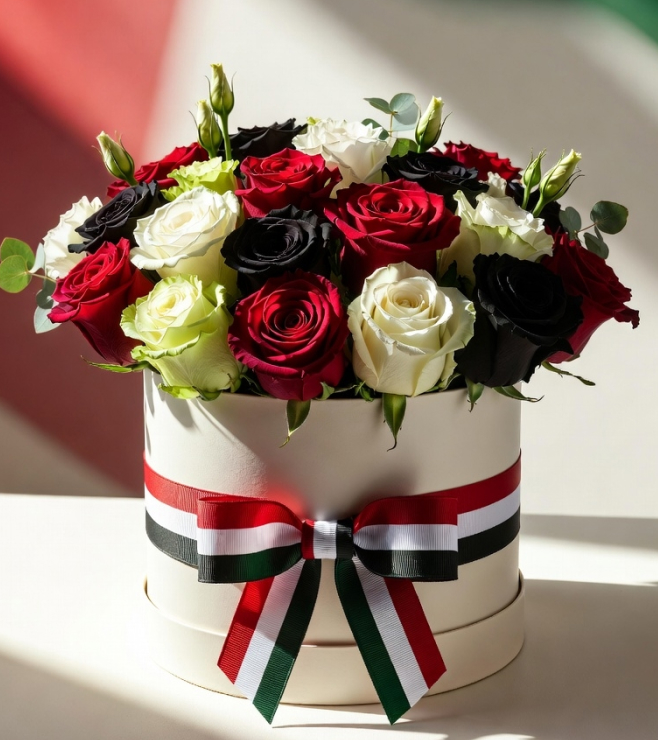UAE Legacy Luxe Hatbox, Flowers