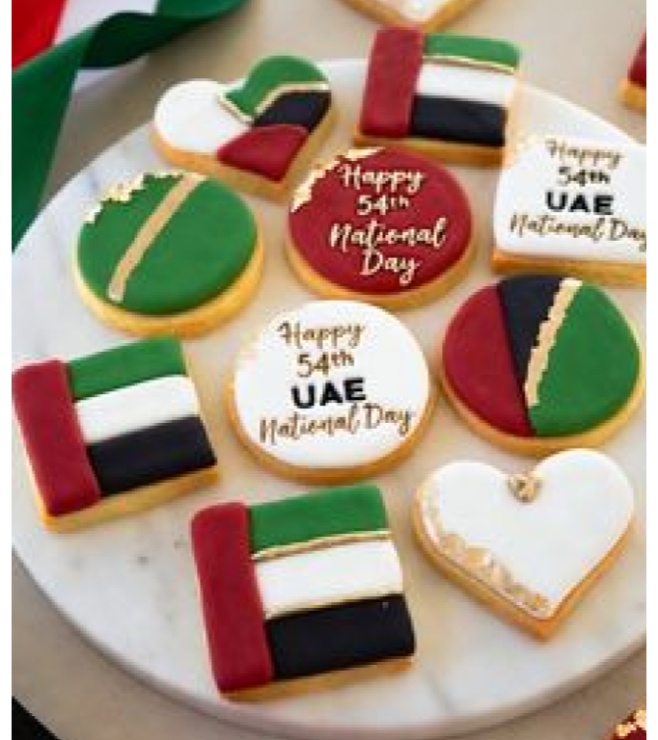 UAE Spirit Crest Cookies