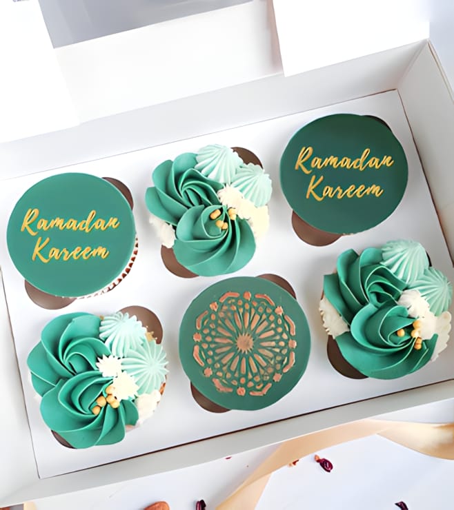 Gorgeous Green Ramadan Cupcakes