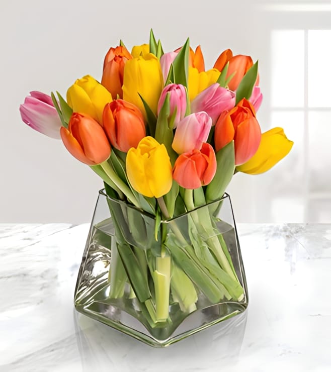 Vibrant Wishes For You, Tulips