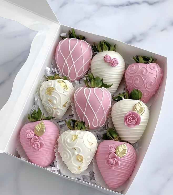 Warm Heart Dipped Strawberries, Mother's Day