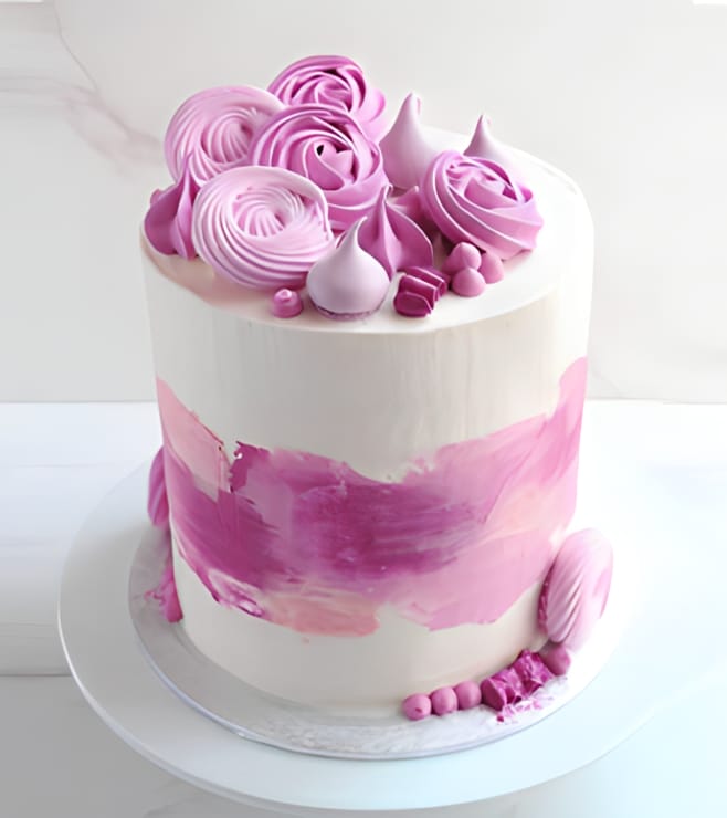 Whimsical Purple Cake