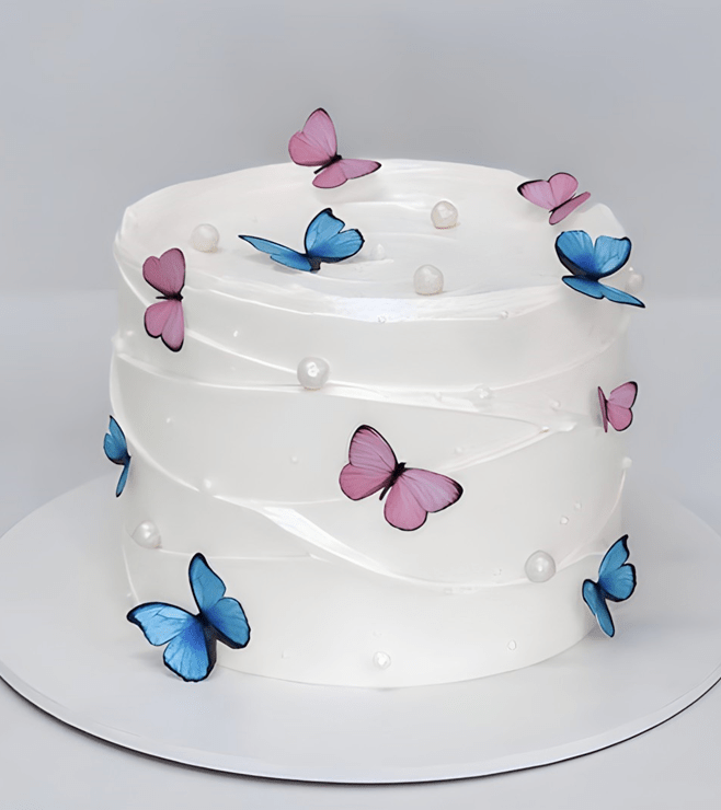 Whimsical Flutter Cake
