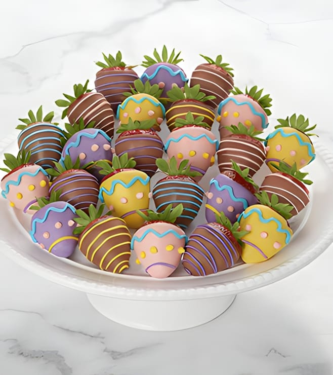 Whimsy Egg Dipped Strawberries, Easter