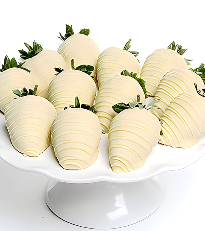 Dreamy White Chocolate Covered Strawberries