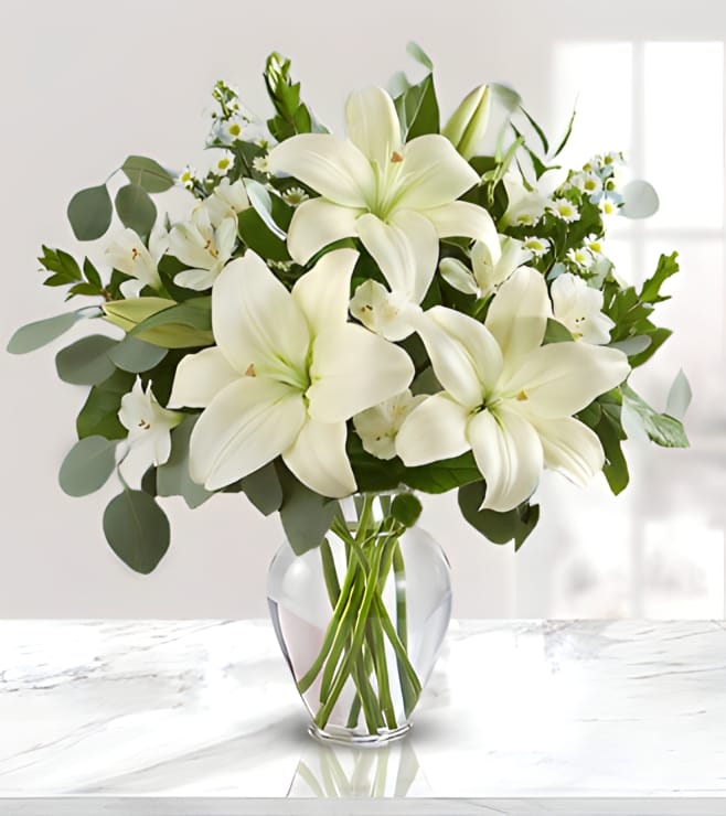 White Lily Bouquet