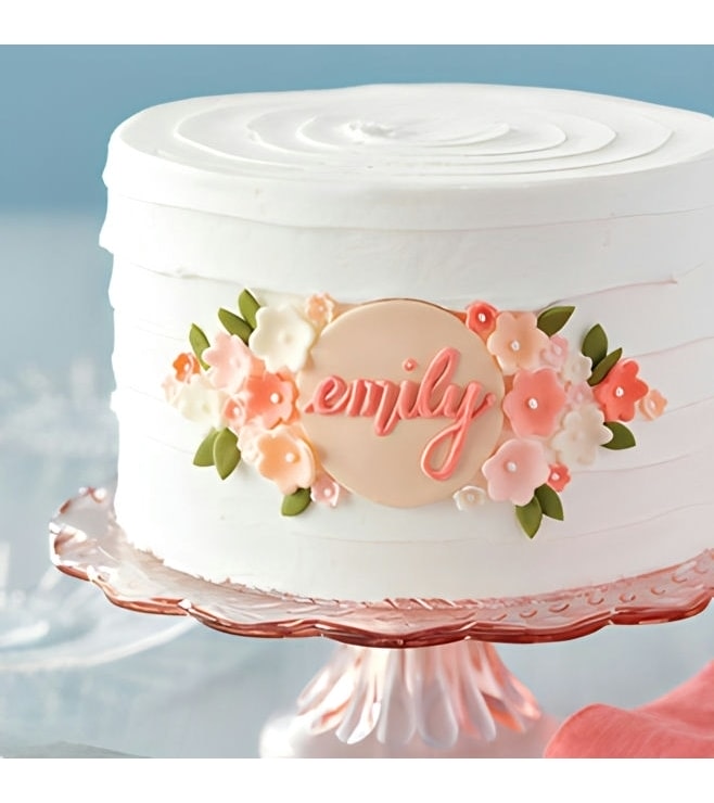 Elegant Floral Birthday Cake