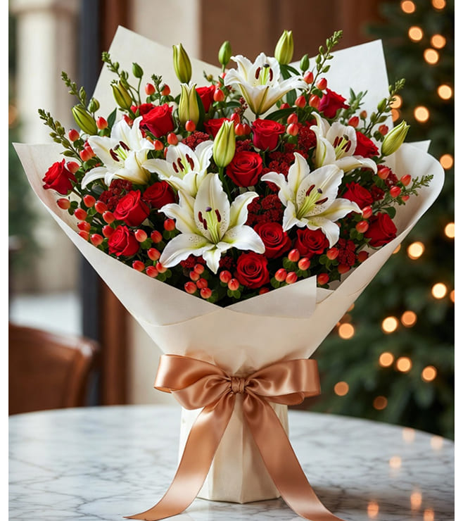 Winter Elegance Bouquet, Christmas Gifts