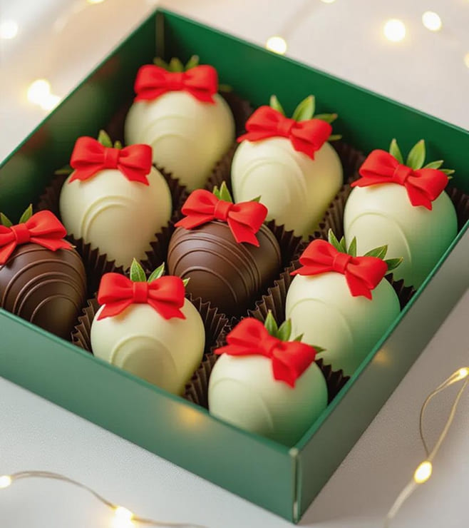 Winter Joy Dipped Strawberries, Christmas Gifts
