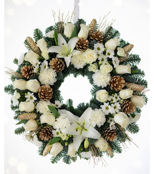 Winter Pearl Wreath, Christmas Gifts