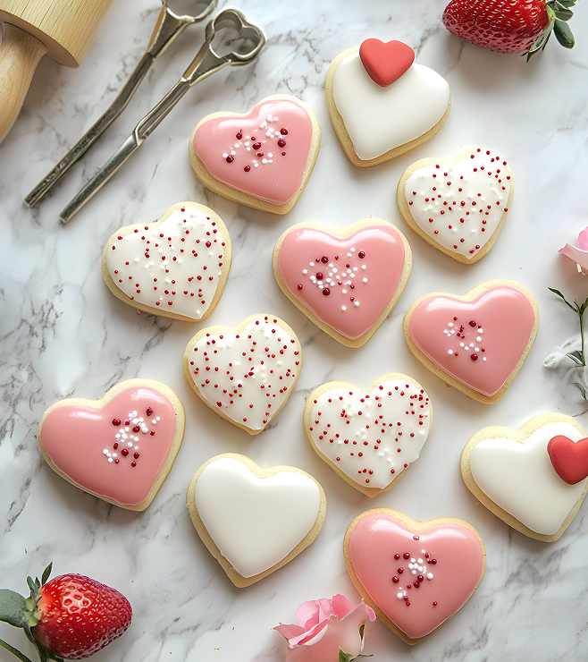 XOXO Sweetheart Cookies