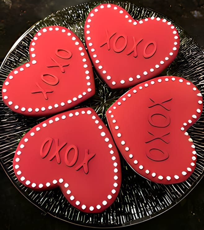 XOXO Valentine's Cookies