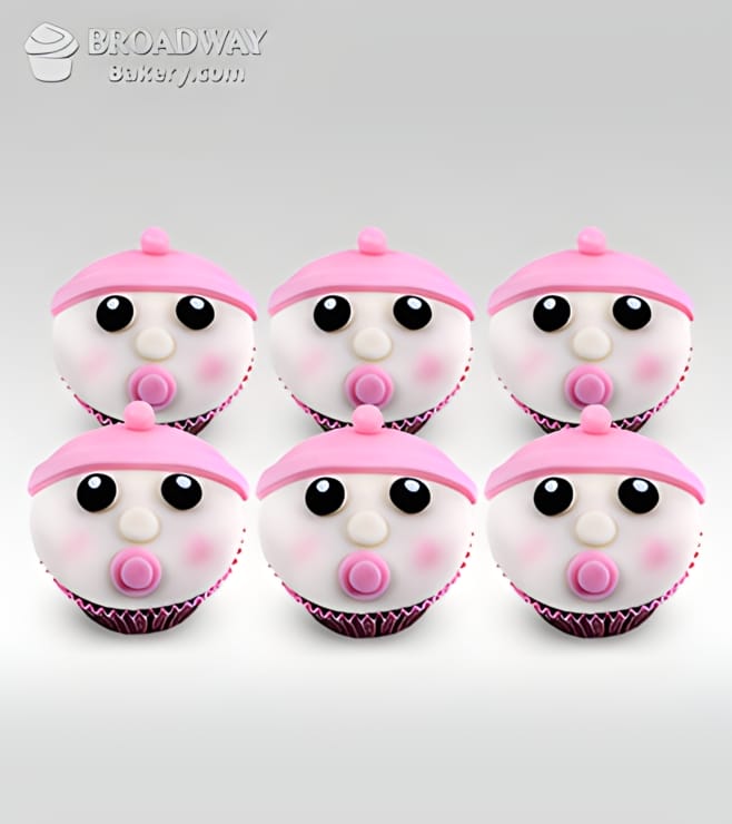It's A Girl! Celebration Cupcakes - Half Dozen, Cupcakes