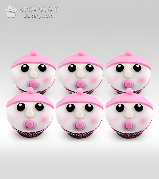 It's A Girl! Celebration Cupcakes - Half Dozen