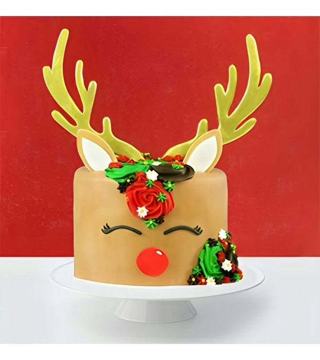 Red Nosed Reindeer Cake