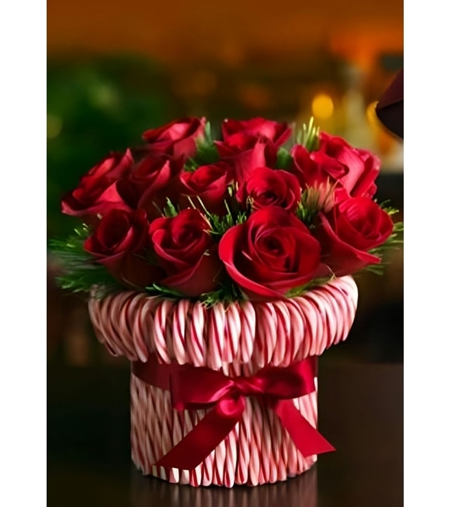 Candy Cane Centrepiece