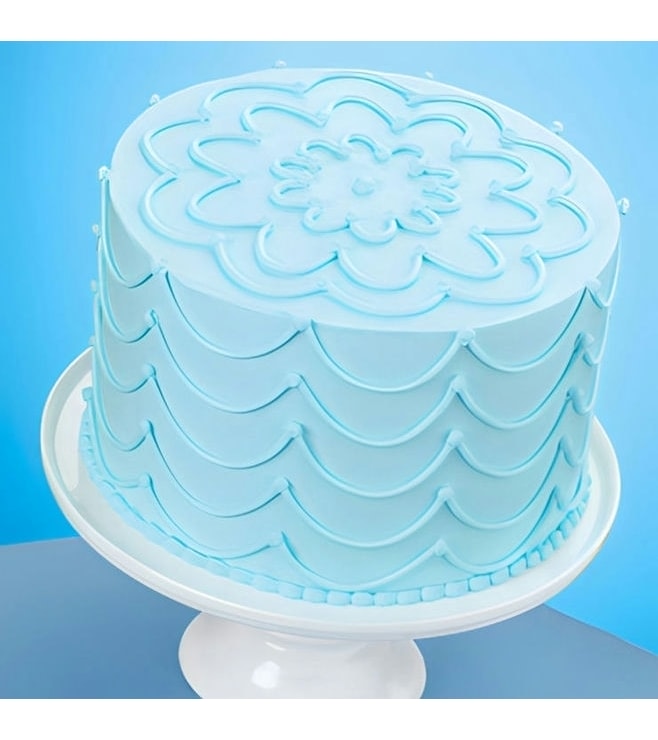 Stunning Strings Sky Blue Cake