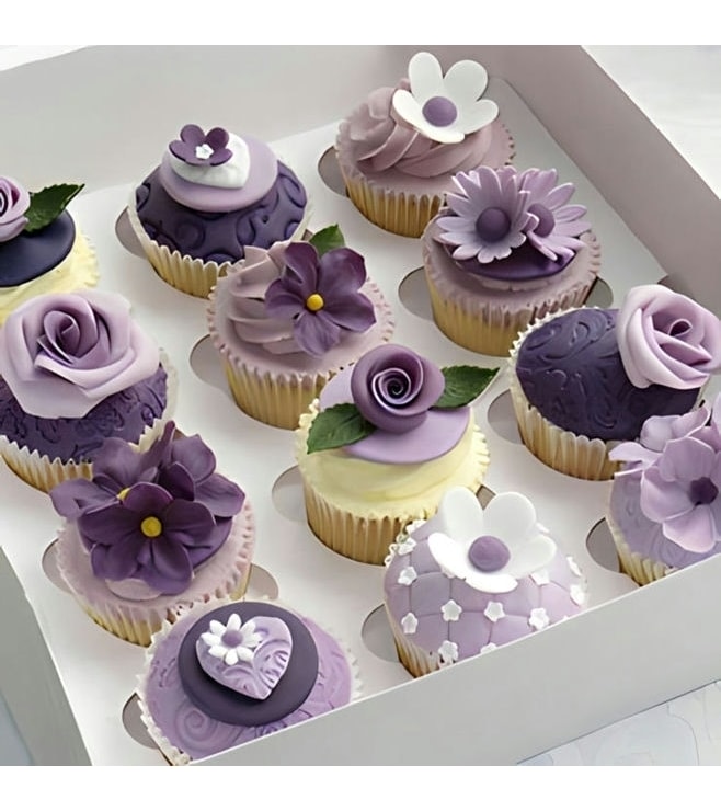 Lavender Luxury Dozen Cupcakes, Cupcakes