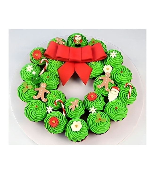 Christmas Wreath Dozen Cupcakes, Christmas Gifts