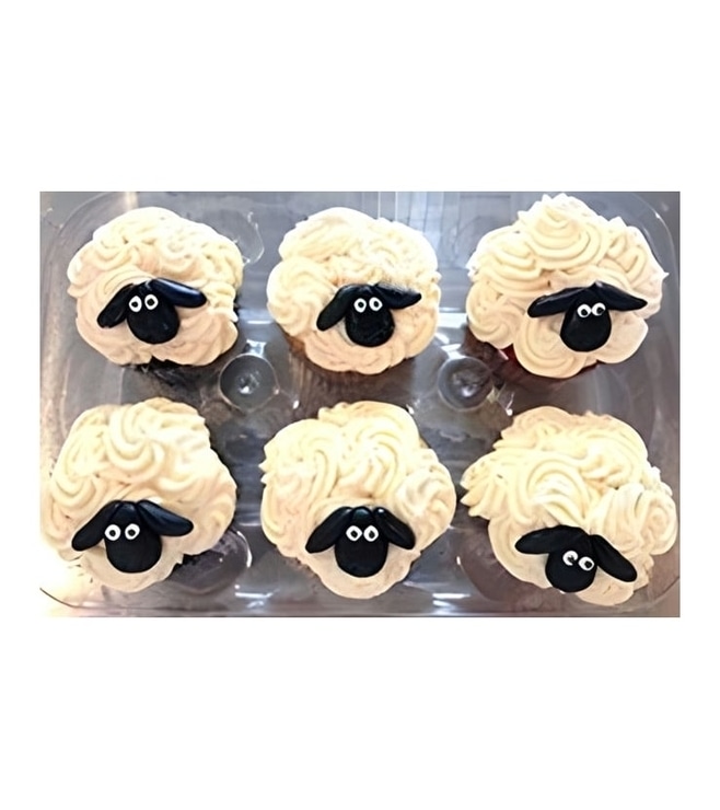 Sheep Themed Eid Cupcakes