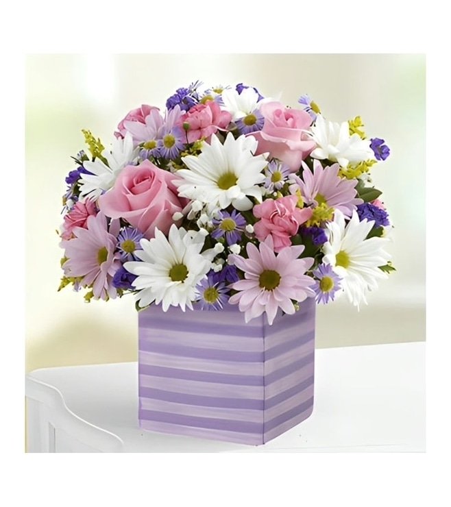 Purple Poetry Bouquet, Blue