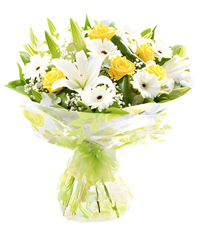 Summer Sunshine Hand-tied Bouquet, Hand-Bouquets