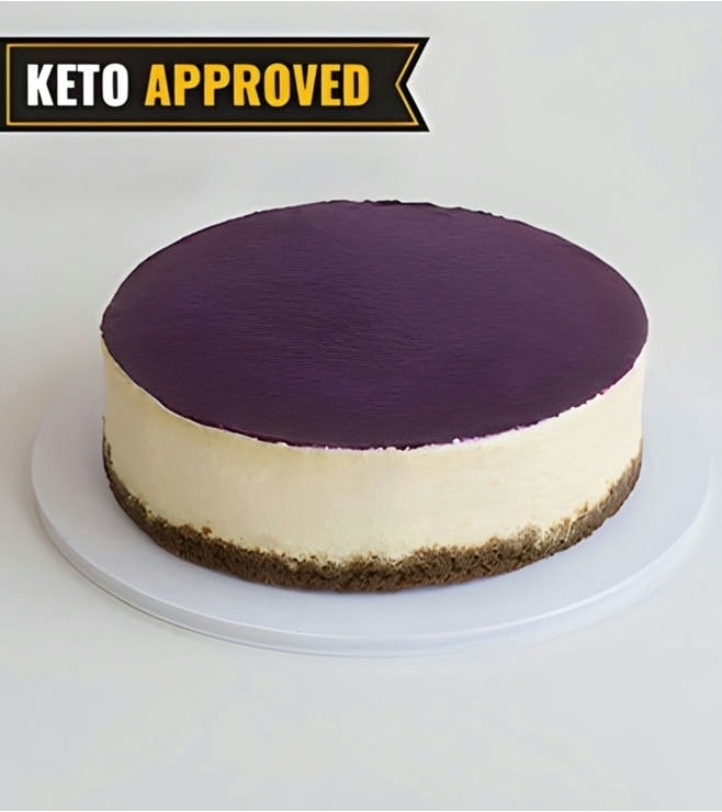 Keto 1/2KG Blueberry Cheesecake By Broadway Bakery. Gluten Free, Sugar Free, Low Carb Dessert..., Cakes