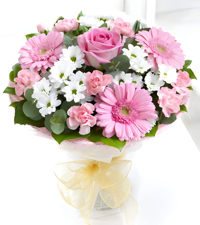 Pink Perfect Gift, Hand-Bouquets