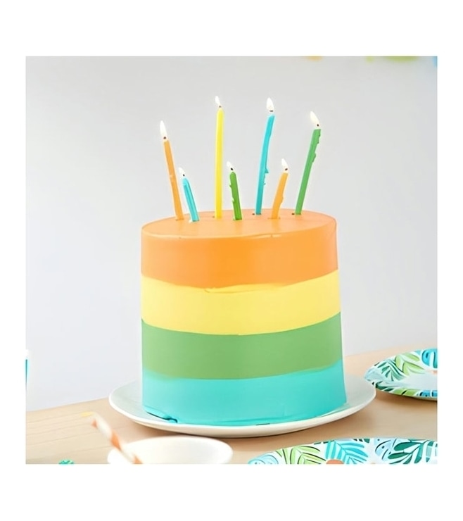 Bold Stripes Birthday Cake