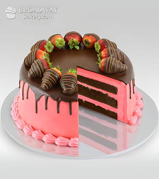 Oh So Pretty Strawberry Chocolate Cake, Thinking of You