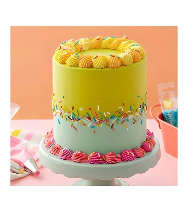 Summer Funfetti Celebration Cake, Customized Cakes