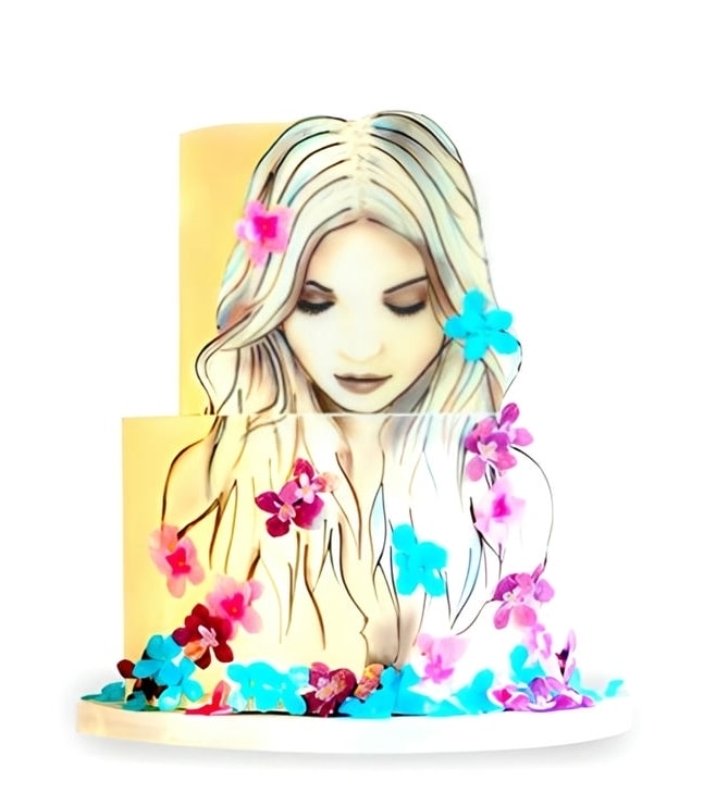 She's A Wildflower Birthday Cake