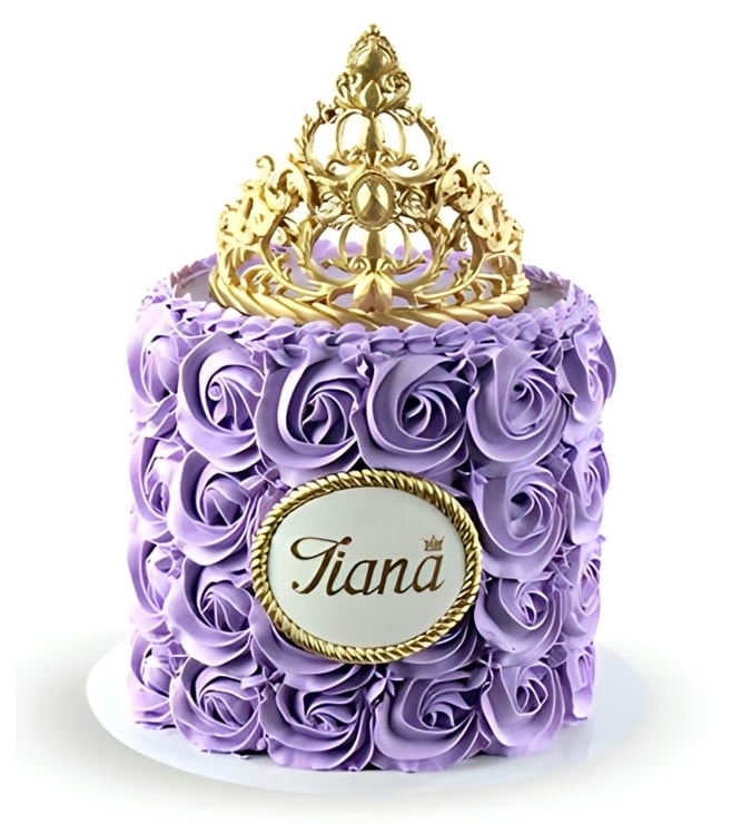 Purple Rosette Tiara Cake