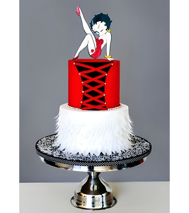 Betty Boo Peep Valentine's Cake