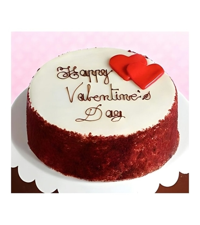 Valentine Hearts Red Velvet Cake