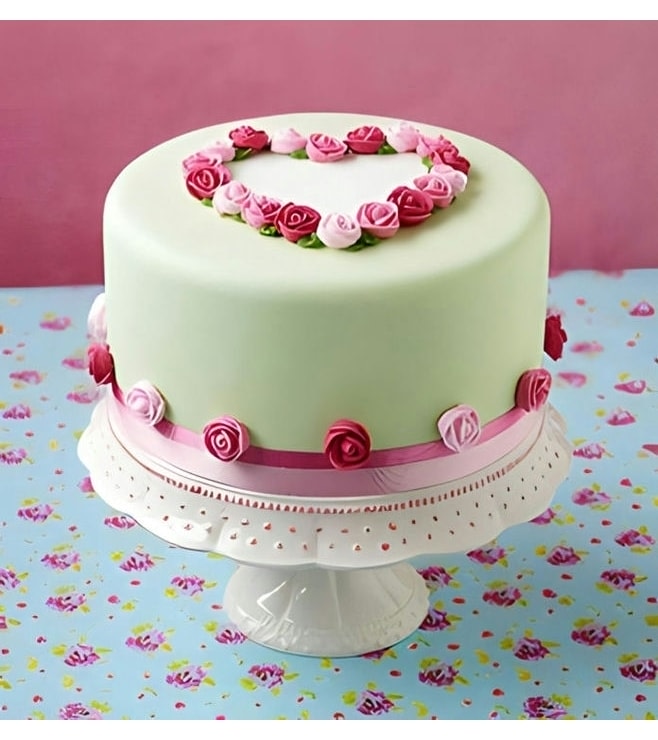 Heart of Roses Cake