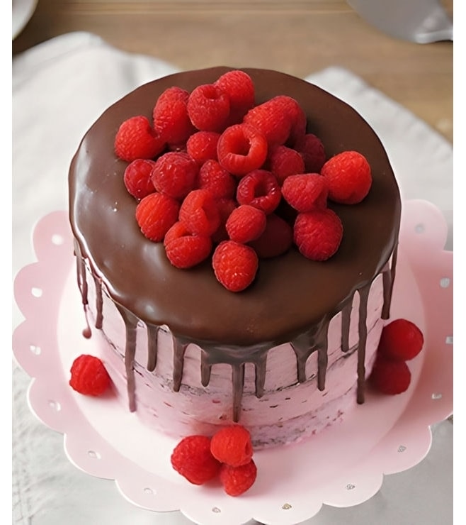 Raspberry Chocolate Love Cake