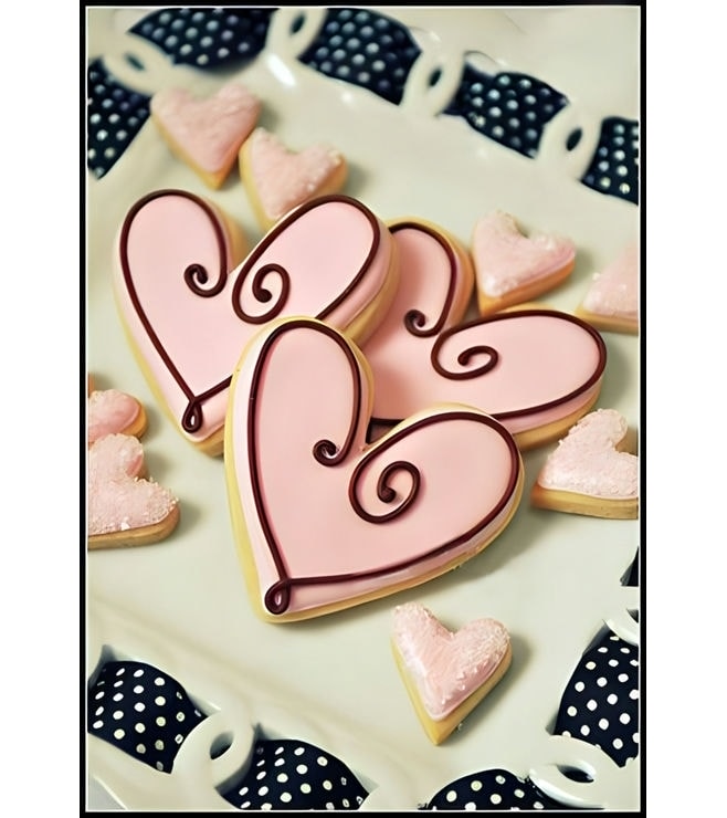 Pretty In Pink Valentine's Cookies