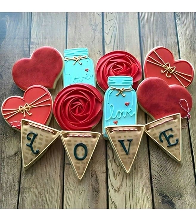 Vintage Romance Valentine's Cookies