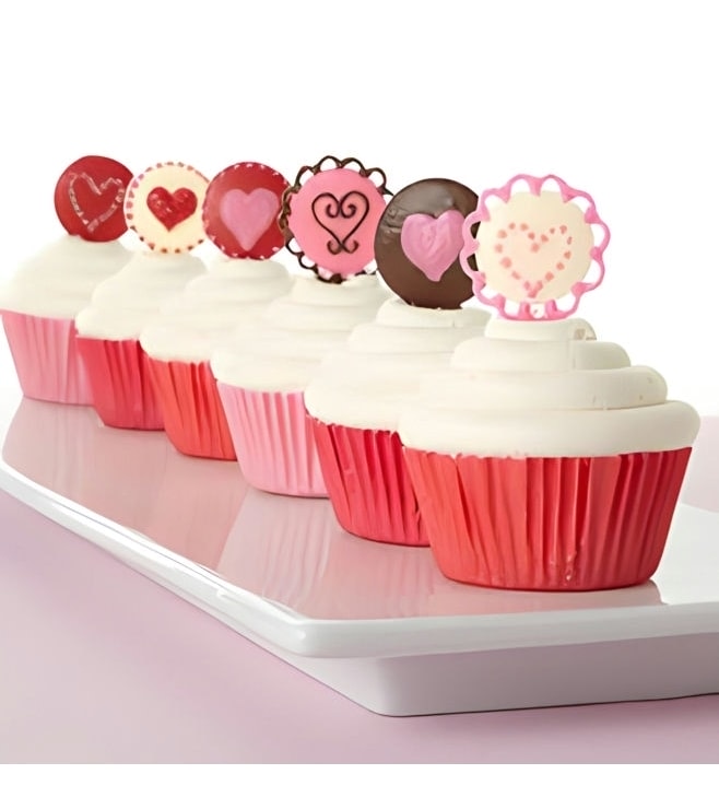 Heart Beats For You Dozen Cupcakes