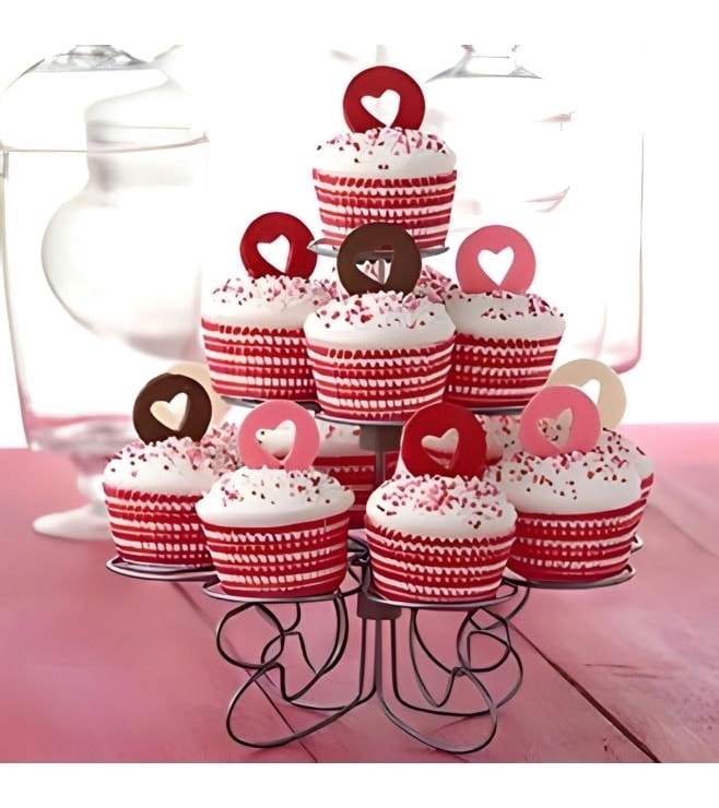All Hearts Dozen Cupcakes