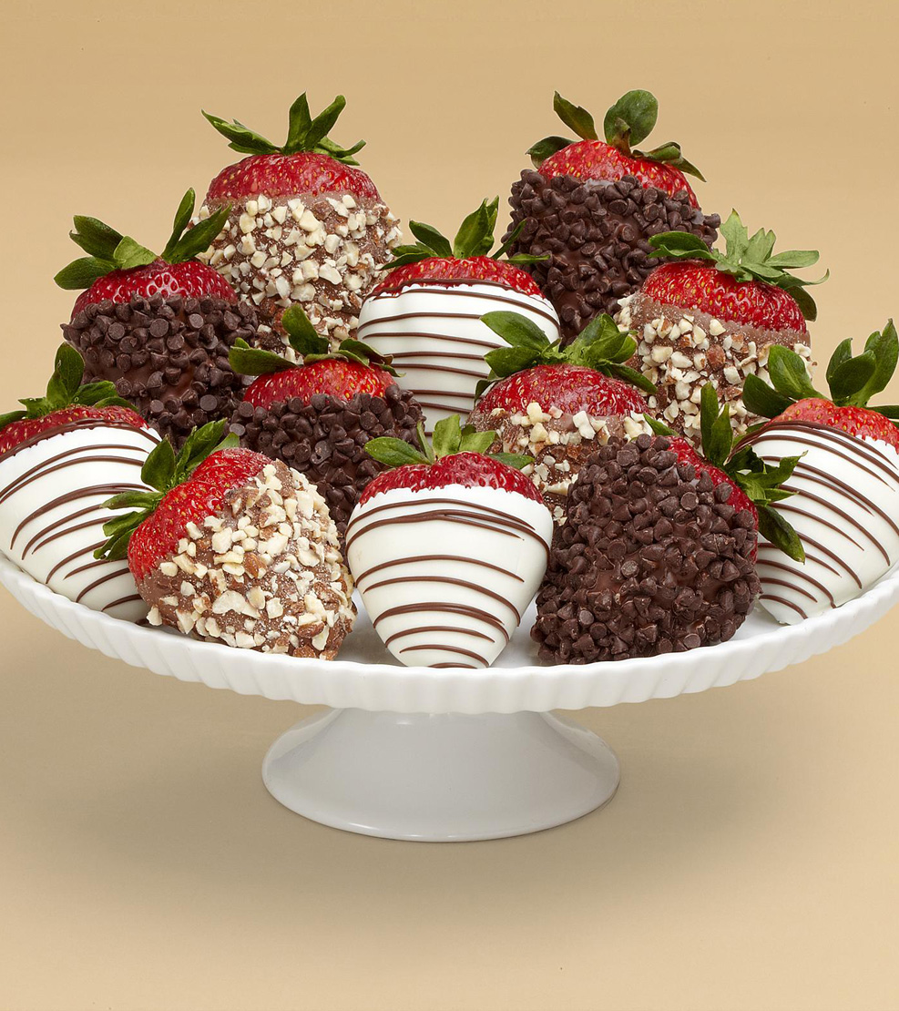 Nuts About Chocolate Covered Strawberries - Half Dozen