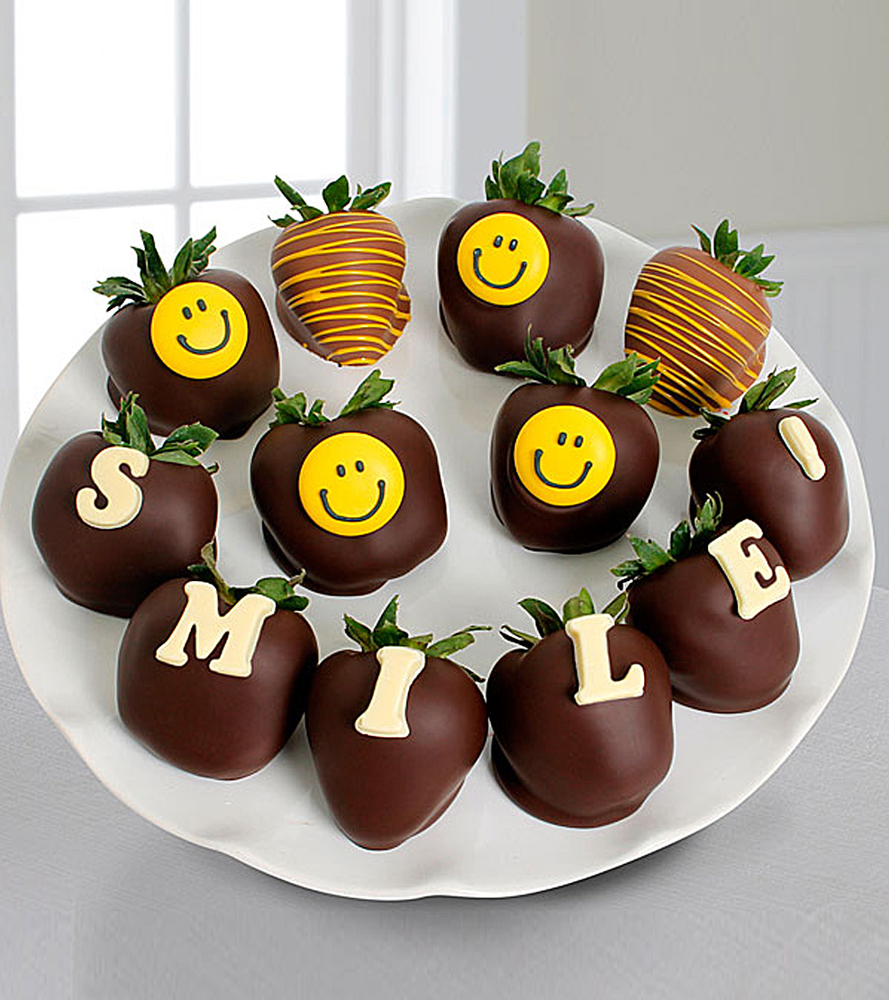 Chocolate Dipped Smile Berry Gram