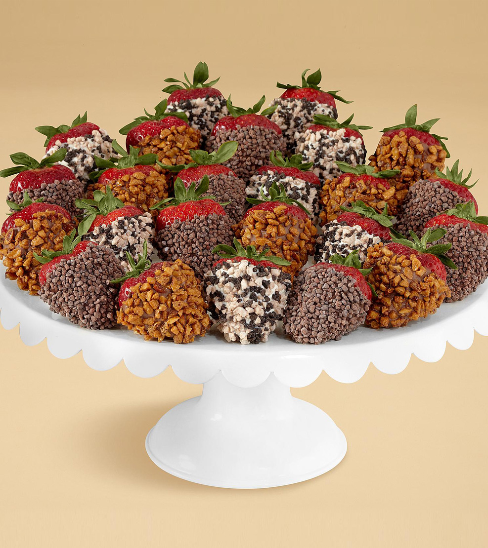 Sprinkles Overload - Two Dozen Dipped Strawberries