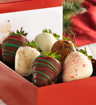Christmas Eve Delight Dipped Strawberries