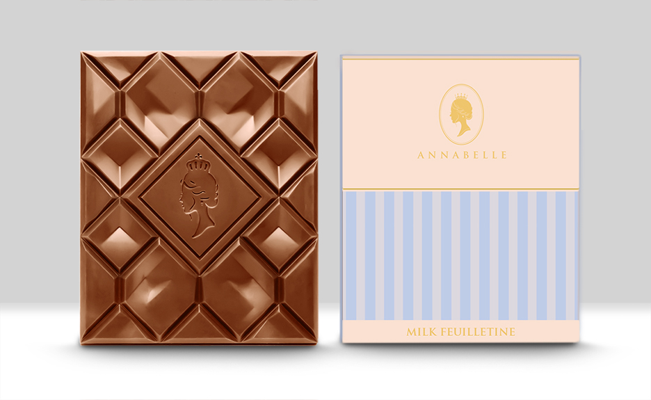 Milk Feuilletine Chocolate Bar By Annabelle
