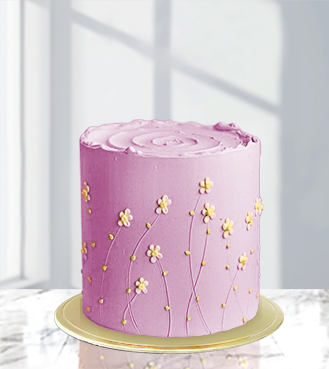Playful Daisies Mono Cake, Serving Size: 2